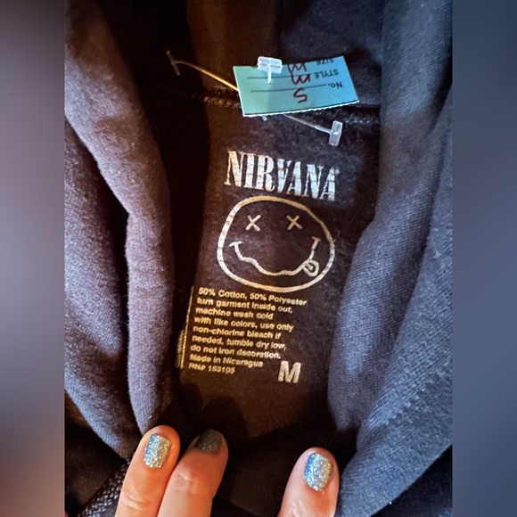 NIRVANA Black In Utero Graphic Hoodie - Picture 6 of 7